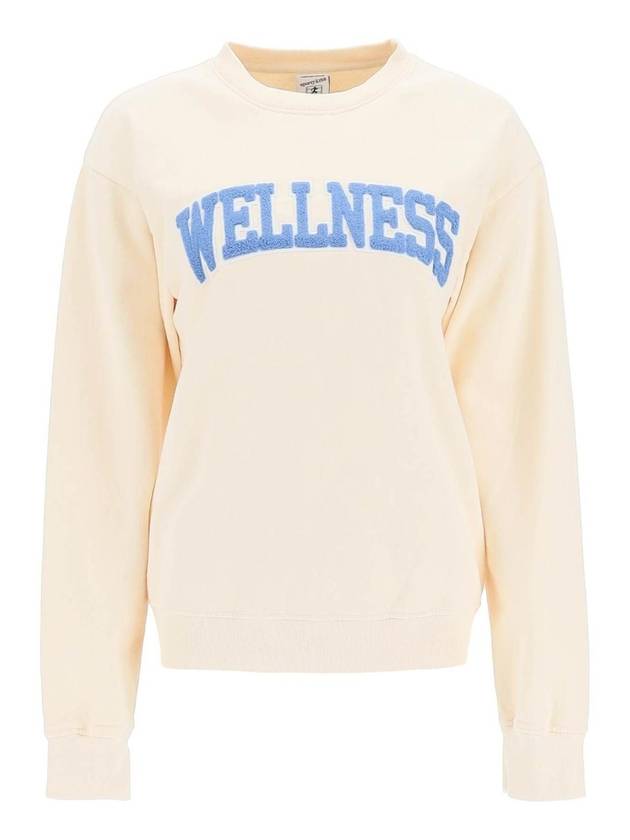 Wellness Logo Sweatshirt Beige - SPORTY & RICH - BALAAN 1