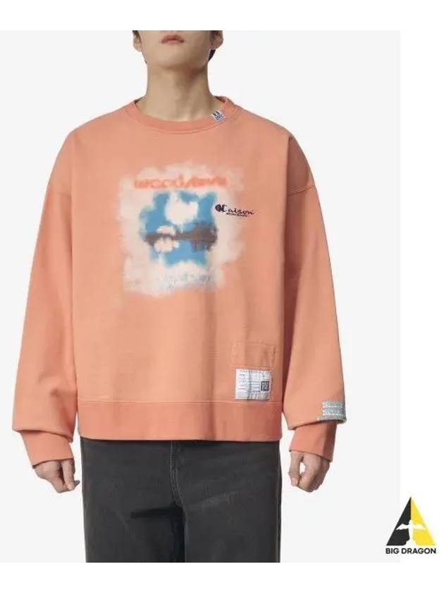 sweatshirt A10PO723 ORANGE logo printing - MAISON MIHARA YASUHIRO - BALAAN 2