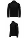 Men's Logo Patch Turtleneck Black - STONE ISLAND - BALAAN 5