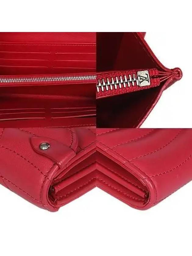 M63299 LV Vintage Logo Red Leather New Wave Long Wallet - LOUIS VUITTON - BALAAN 5