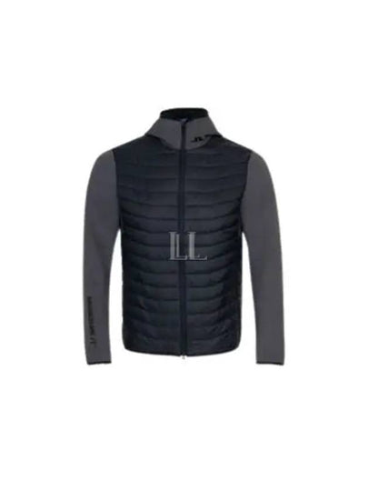 Men's Holden Quilt Hybrid Hooded Jacket Asphalt - J.LINDEBERG - BALAAN 2