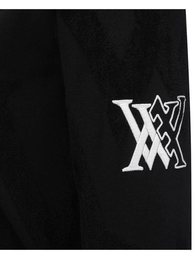 Official W BIG LOGO INTARSIA ZIP UP CARDIGAN BK - ANEWGOLF - BALAAN 6