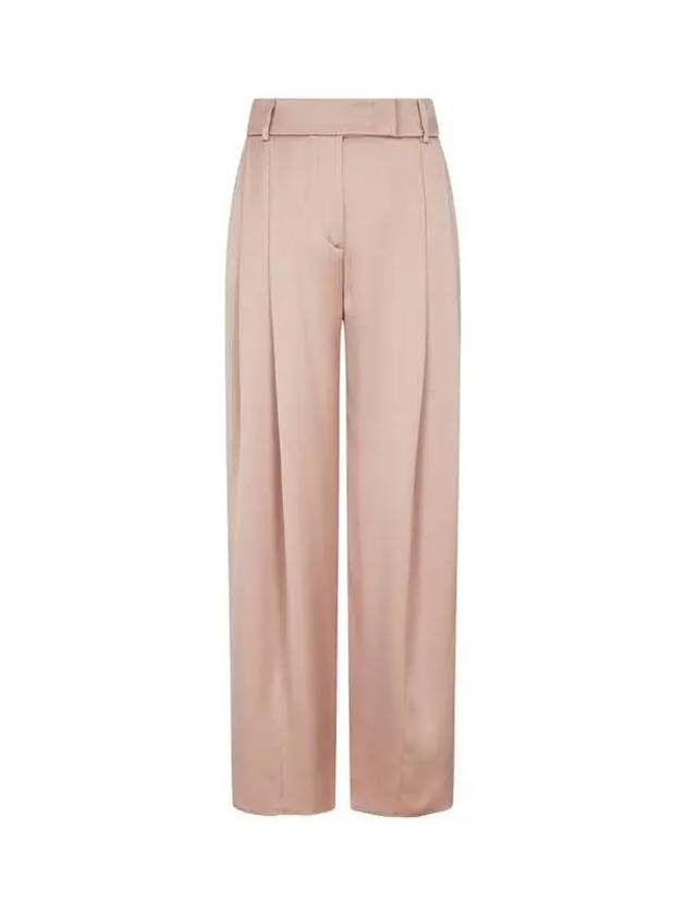 ARMANI BRAND DAY 10% 5 18 5 19 Women's Glossy Silk TwoTuck Pants Pink 270042 - GIORGIO ARMANI - BALAAN 1