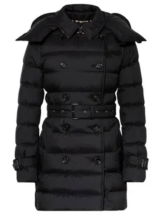 Detachable Hoodie Puffer Coat Padded Black - BURBERRY - BALAAN 2