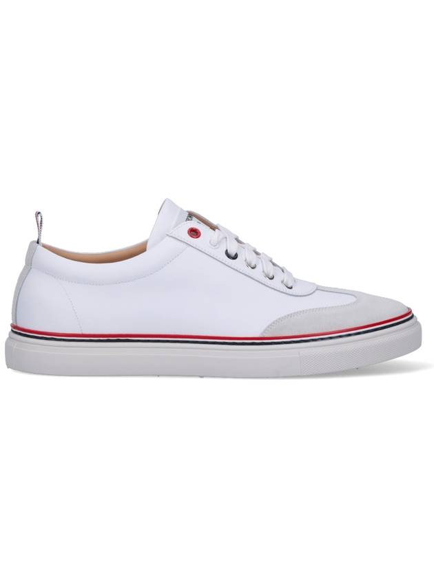 RWB Cupsole Rubber Calfskin Trainer Sneakers White - THOM BROWNE - BALAAN 2