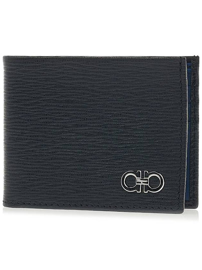 Gancini Half Wallet Black - SALVATORE FERRAGAMO - BALAAN 2