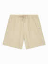 Jeans Textured Cotton Shorts Pale Khaki - CALVIN KLEIN - BALAAN 2