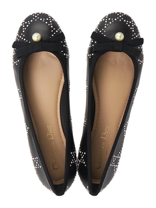 Studs Canage Motif Ballet Flats Black - DIOR - BALAAN 3