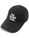 Pigment ball cap black - NET SOCIAL CLUB - BALAAN 3