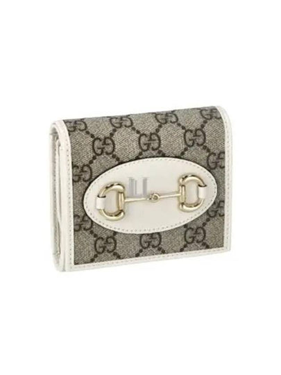 Horsebit GG Supreme Half Wallet Beige - GUCCI - BALAAN 2