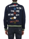 Men's Wool Multipatch Bomber Jacket NV0CI0304MB - VALENTINO - BALAAN 9