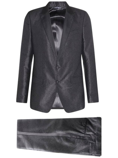 23 ss Black Silk Blend Suit GKPFMTFJMPNS8350 B0480005065 - DOLCE&GABBANA - BALAAN 1