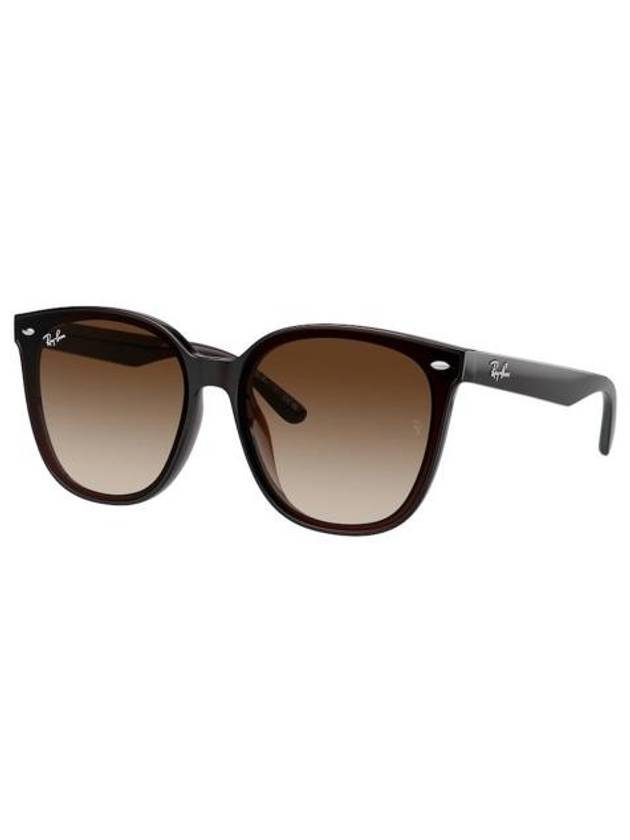 Eyewear Square Injected Sunglasses Brown - RAY-BAN - BALAAN 1