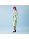 Slim puff rayon print middle dress 031 - VOYONN - BALAAN 5