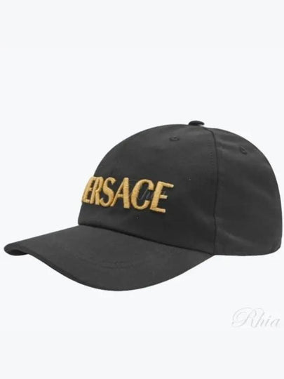 Embroidered Logo Ball Cap Black - VERSACE - BALAAN 2