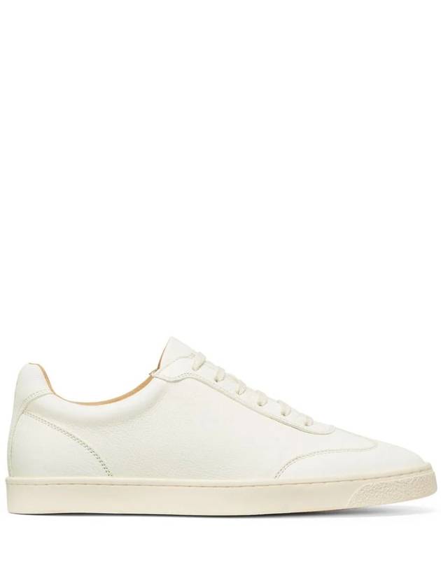 Grain Leather Low Top Sneakers White - BRUNELLO CUCINELLI - BALAAN 2