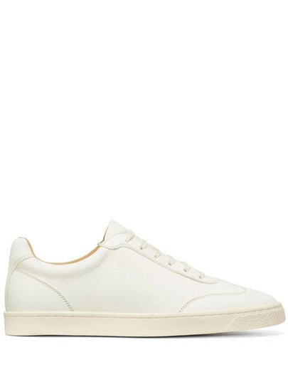 Grain Leather Low Top Sneakers White - BRUNELLO CUCINELLI - BALAAN 2