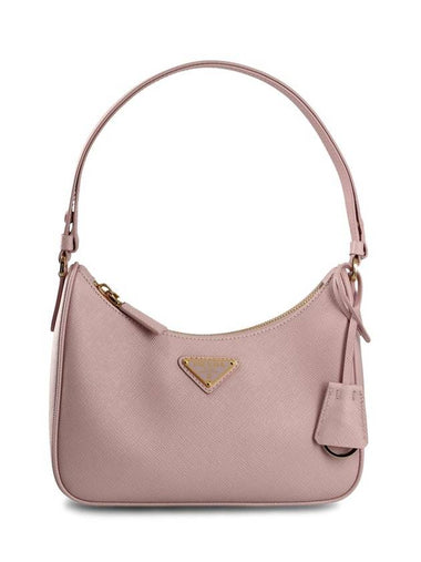 Re-Edition Saffiano Leather Mini Shoulder Bag Pink - PRADA - BALAAN 1