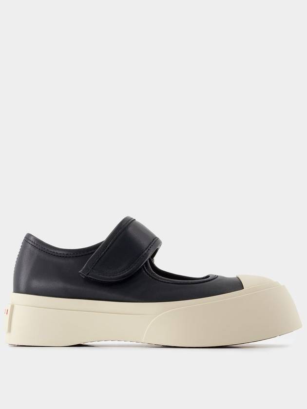 Mary Jane Sneakers - Marni - Leather - Black - MARNI - BALAAN 1