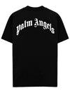 Shark Classic Short Sleeve T-Shirt Black - PALM ANGELS - BALAAN 3