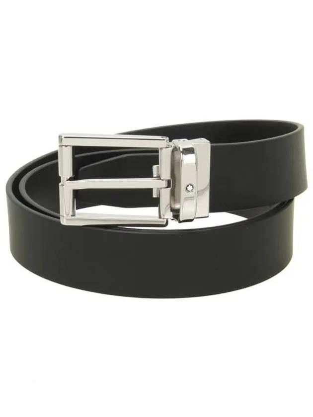 Pin Buckle Leather Belt Black - MONTBLANC - BALAAN 2