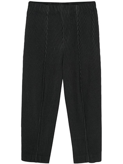 Pleats Bottoms Straight Pants Black - ISSEY MIYAKE - BALAAN 2