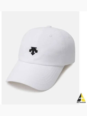 Sports Basic Spirit Logo Ball Cap White SP323UCP71 - DESCENTE - BALAAN 1