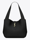 Bea Grained Leather Tote Bag Black - SAINT LAURENT - BALAAN 9