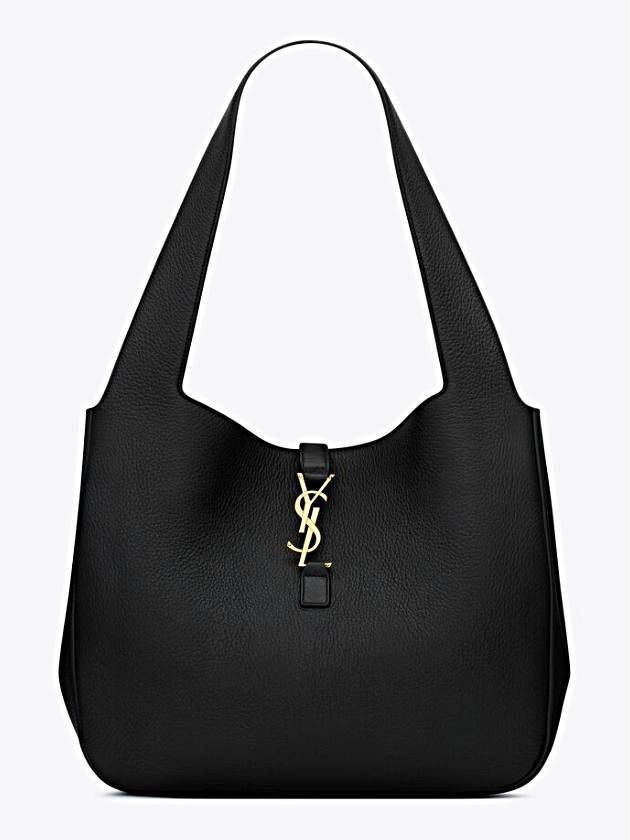 Bea Grained Leather Tote Bag Black - SAINT LAURENT - BALAAN 9