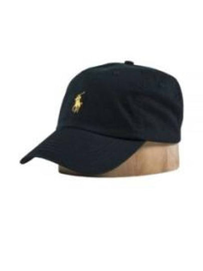 Pony Embroidered Logo Twill Ball Cap Black - POLO RALPH LAUREN - BALAAN 2