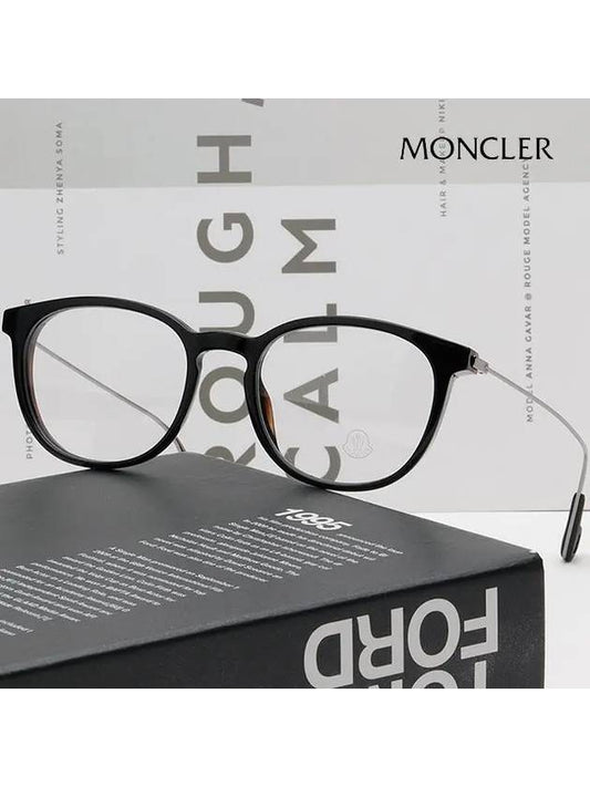 Glasses frame ML5072 001 Arnell type hornrimmed glasses black - MONCLER - BALAAN 2