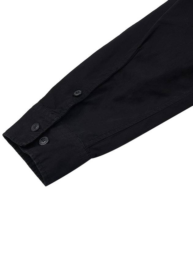 Gabardine Long Sleeve Shirt Black - CP COMPANY - BALAAN 10