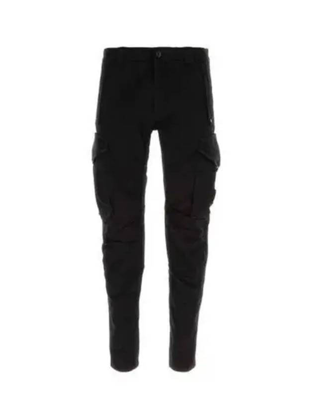 Lens Detail Panel Cargo Straight Pants Black - CP COMPANY - BALAAN 2