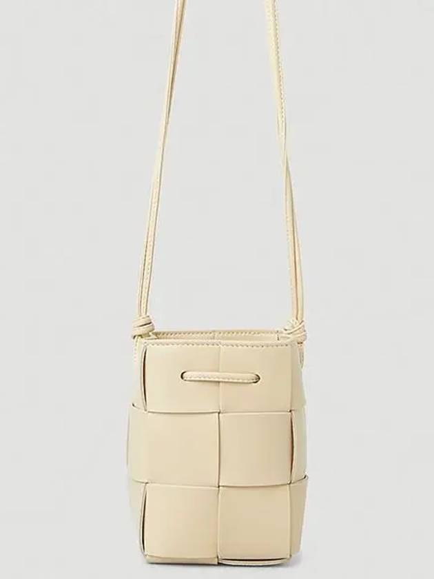 Intrecciato Cassette Small Bucket Bag Porridge - BOTTEGA VENETA - BALAAN 2