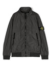 Kids Compass Badge Zip Up Jacket Brown - STONE ISLAND - BALAAN 1