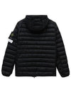 Loom Woven Chambers R-Nylon Down-TC Light Hoodie Down Jacket Black - STONE ISLAND - BALAAN 7