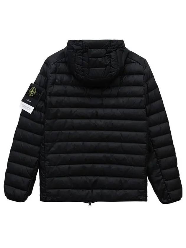 Loom Woven Chambers R-Nylon Down-TC Light Hoodie Down Jacket Black - STONE ISLAND - BALAAN 7