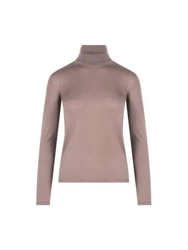 Women's Leandro Slim Fit Turtleneck Brown - MAX MARA - BALAAN 2