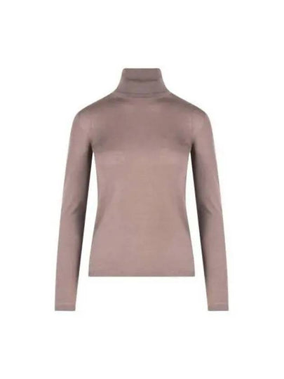 Women's Leandro Slim Fit Turtleneck Brown - MAX MARA - BALAAN 2