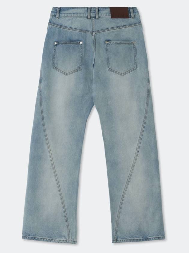 Wave Cutting Denim Pants_Light Blue - KINETO - BALAAN 4