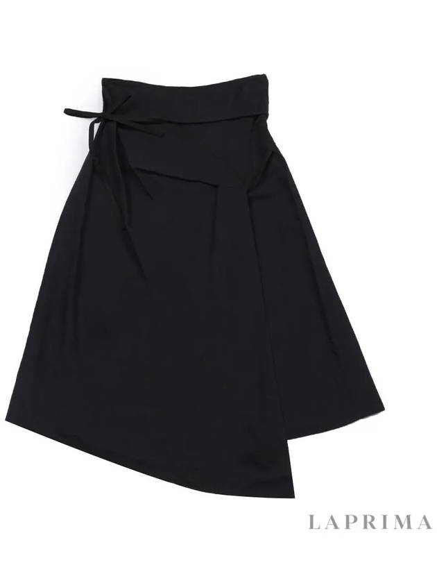 Wrap Asymmetric Tie A-line Skirt Navy - LEMAIRE - BALAAN 9