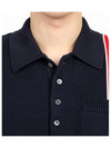 RWB Stripe Polo Shirt Blue - THOM BROWNE - BALAAN 5