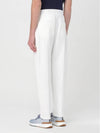 Men's Techno Fleece Cotton Track Pants White - BRUNELLO CUCINELLI - BALAAN 3