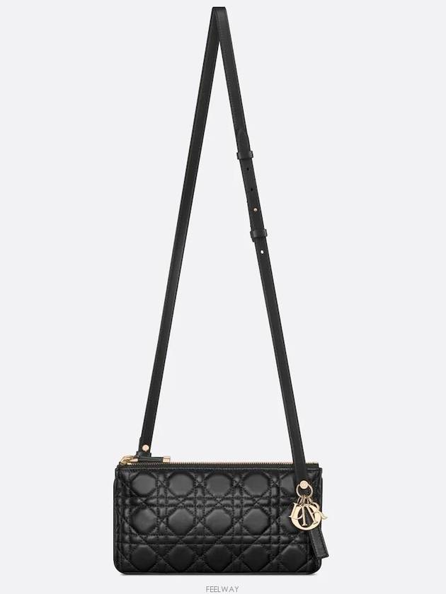 My Dior Duo Cannage Lambskin Mini Shoulder Bag Black - DIOR - BALAAN 7