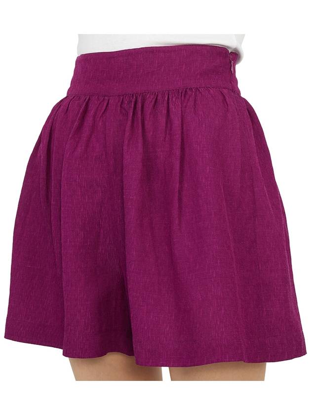 Women's Viscose Shorts Purple - VANESSA BRUNO - BALAAN 9