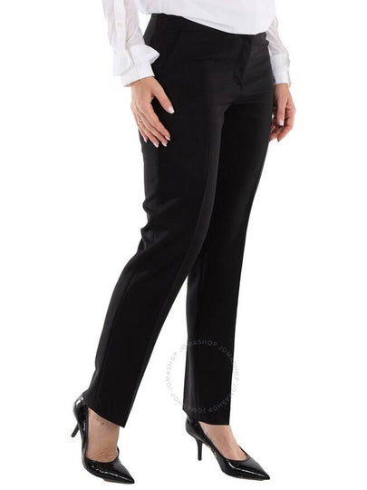 Burberry Aimie Mohair Wool Tailored Trousers In Black, Brand Size 6 (US Size 4) - BURBERRY - BALAAN 2