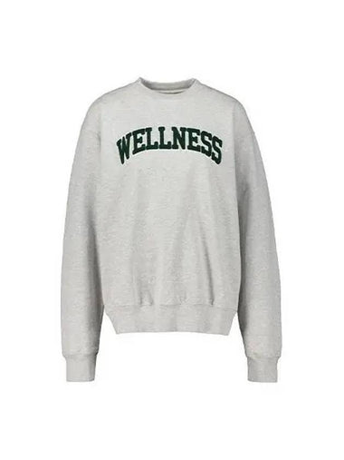 Sweatshirt boucl crew neck gray - SPORTY & RICH - BALAAN 1