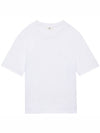 UTS002.726 100 Heart Logo Patch Short Sleeve T-Shirt White T-Shirt TJ - AMI - BALAAN 1