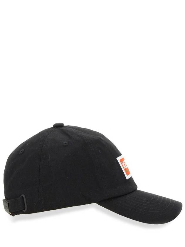 Men's Embroidered Logo Baseball Cotton Ball Cap Black - KENZO - BALAAN 4