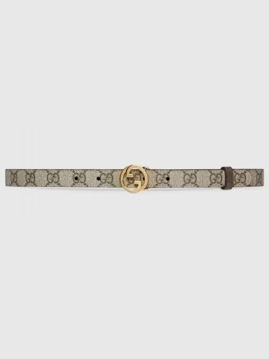 Blondie Thin Leather Belt Beige - GUCCI - BALAAN 2